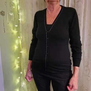 Cartier button up cardigan 100% wool